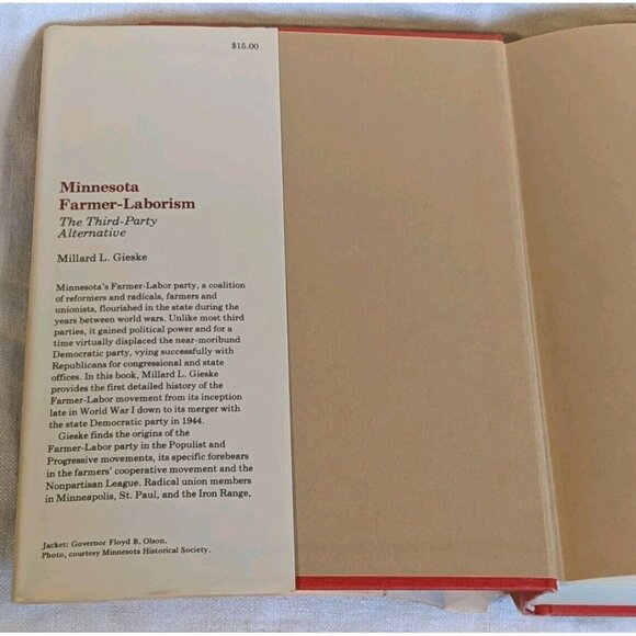 1979 Minnesota Farmer Laborism The 3rd Party Alternative Hardcover Gieske Vtg DJ - Picture 15 of 16